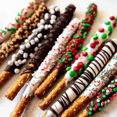 Chocolate Covered Pretzel Rods 