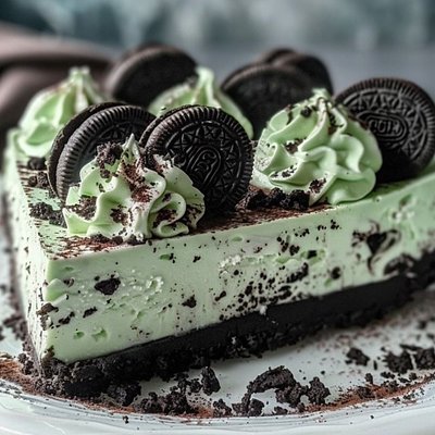 Mint Oreo Cheesecake 