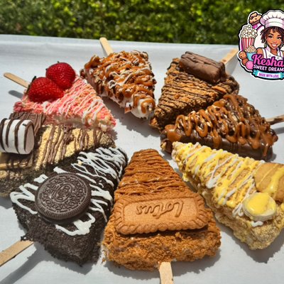 Dipped Cheesecake Slices 