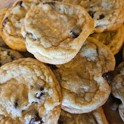 Orange And Dark Chocolate Chip Cookies