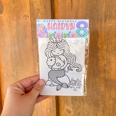 Custom 4x6 Coloring Sheets