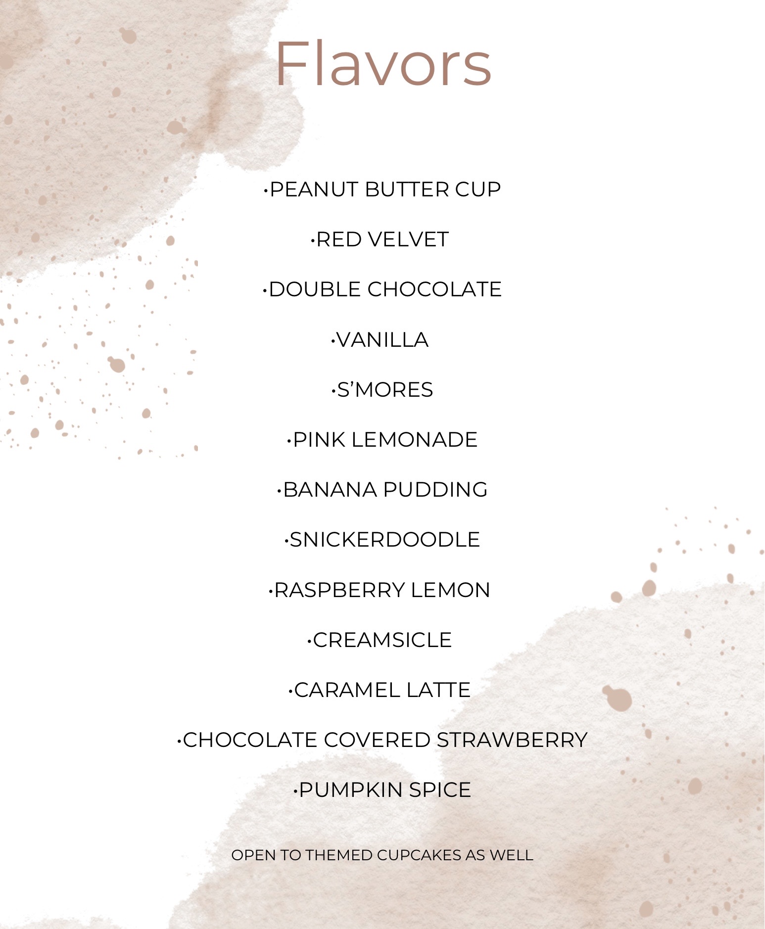 Other Cupcake Flavors 