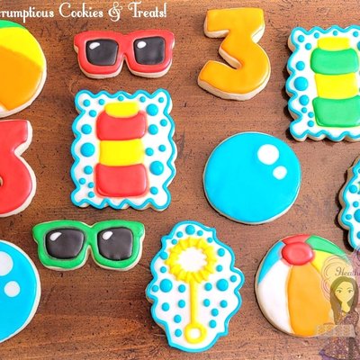Summer Fun Birthday Cookies