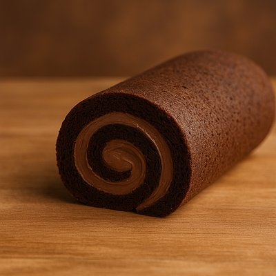 Holiday Chocolate Swiss Roll (chocolate filling)