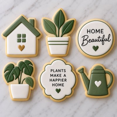 ] Housewarming Plants Cookie Set