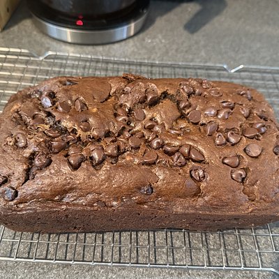 Sourdough Double Chocolate Banana Bread 