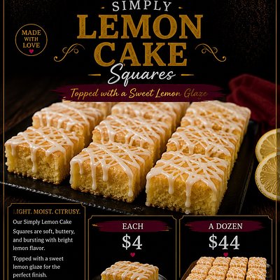 Simply Lemon Cake Bars