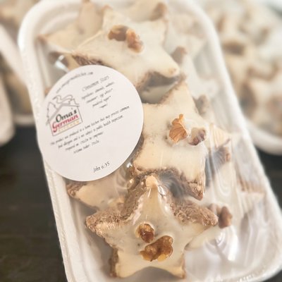 “Zimtsterne” aka Cinnamon Star Cookies (12 pcs)