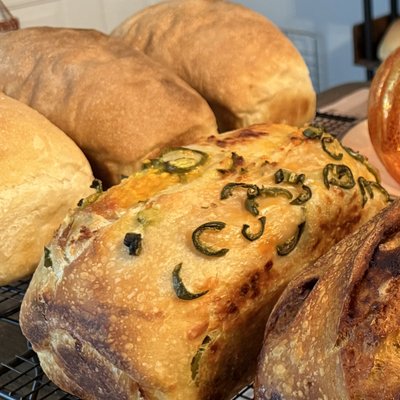 Hot Honey, Jalapeño Cheddar Loaf 