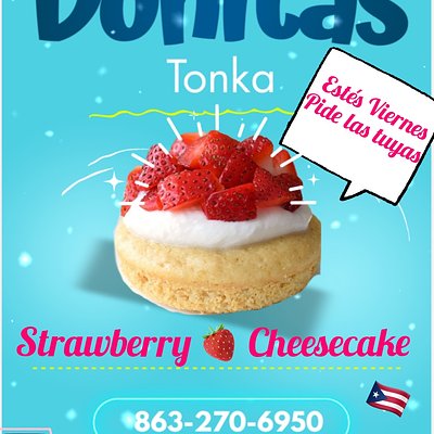 Mini Donitas Dozen (Strawberry & Cheese Cream)