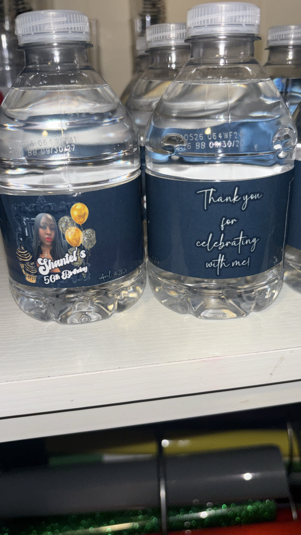 Water bottles Labels 