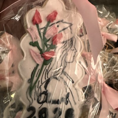 Pink Graduation Sugar Cookies 