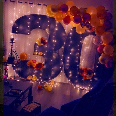 Fairy Lights With Sheer Curtains