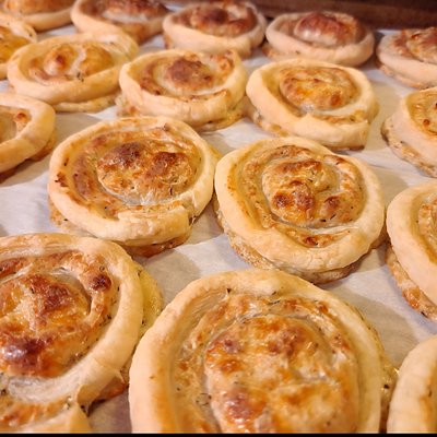 Italian Cream Cheese Pinwheels (Double Roll)