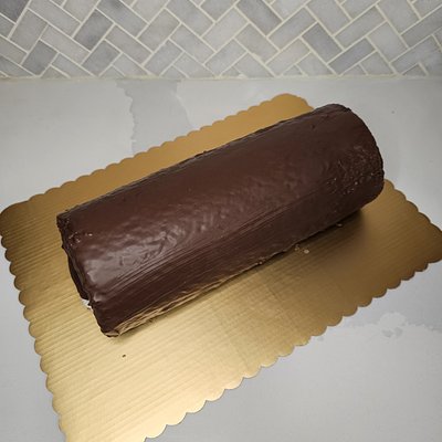 Swiss Roll Covered In Chocolate 