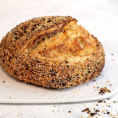 Everything bagel sourdough Loaf