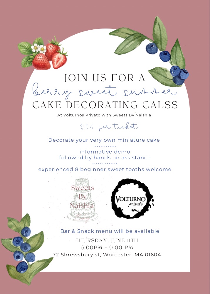 Berry Sweet Summer Cake Class (6/11)🫐🍓