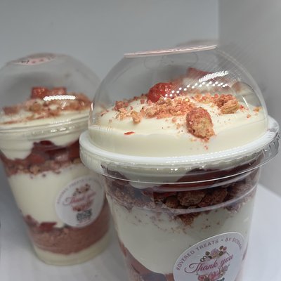 Strawberry Crunch Cheesecake Cup