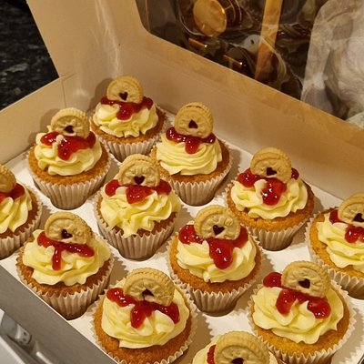 Jammie Dodger Cupcakes
