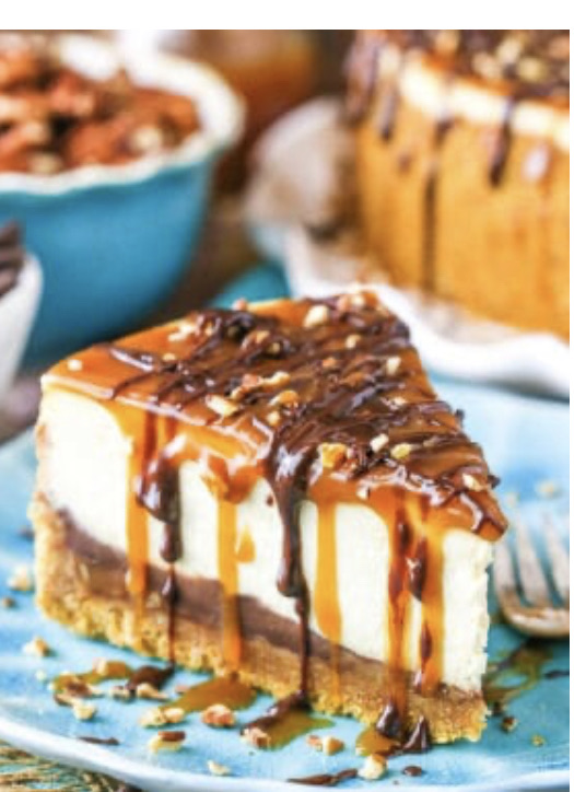 Carmel Pecan Pumpkin Cheesecake 