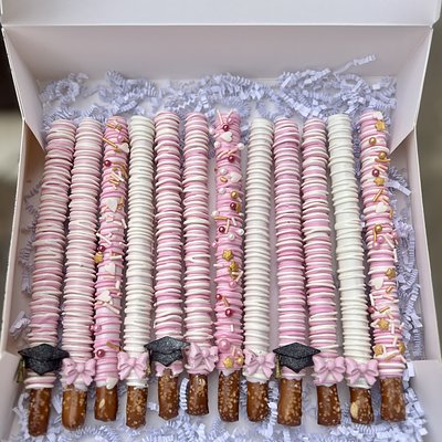 Dipped Pretzel Rods 
