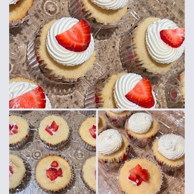 Strawberry Short-cupcakes (1 Dozen)
