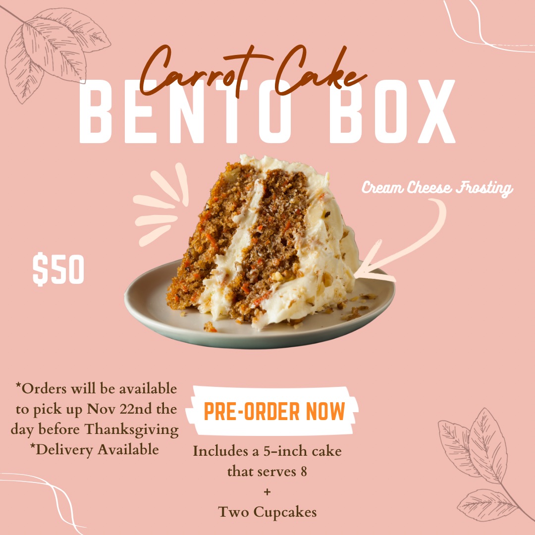 Thanksgiving Carrot Cake Bento BOX