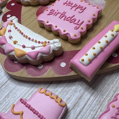 Dozen custom decorated Cookies Simple Design