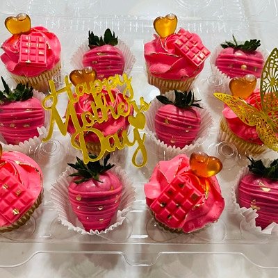 Mothers Day Strawberry/ Cupcake Box 