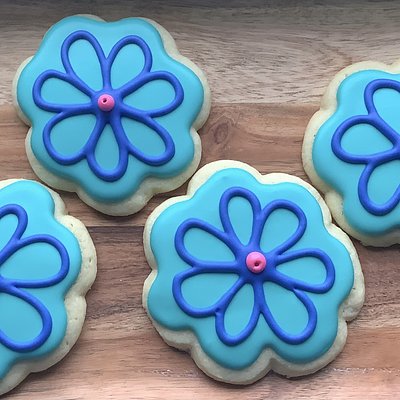 Flower Iced Sugar Cookies
