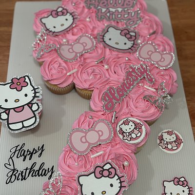 Single Digit pull apart Number Cupcakes 