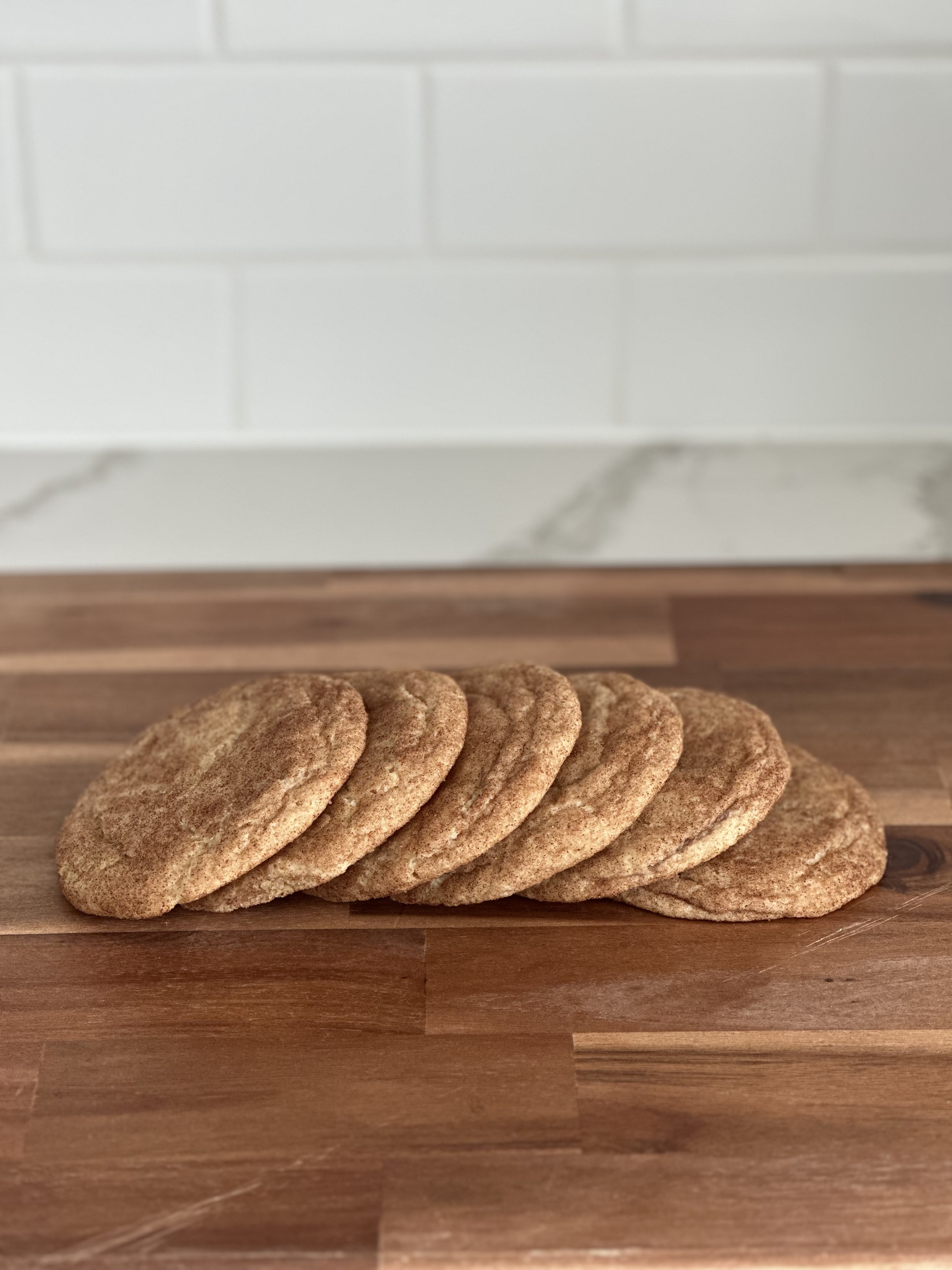 Sourdough Pumpkin Spice Snickerdoodle Cookies (6 Cookies)