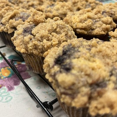 Blueberry Muffins Crumble Topping