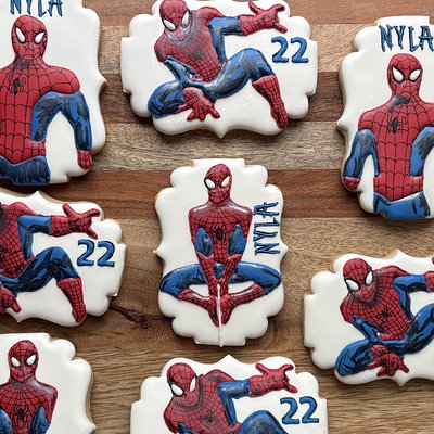 12 Deluxe Design Large Custom Sugar Cookies 