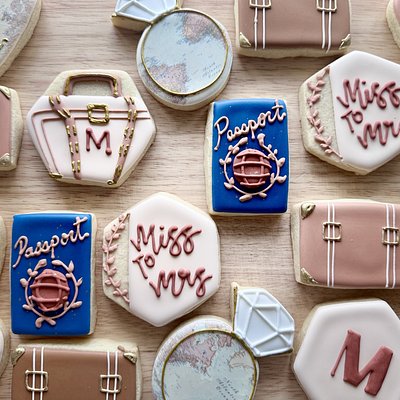 Custom Decorated Sugar Cookies “Miss To Mrs” 6+ Designs