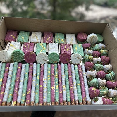 Gold or Silver Splatter / Drizzle 