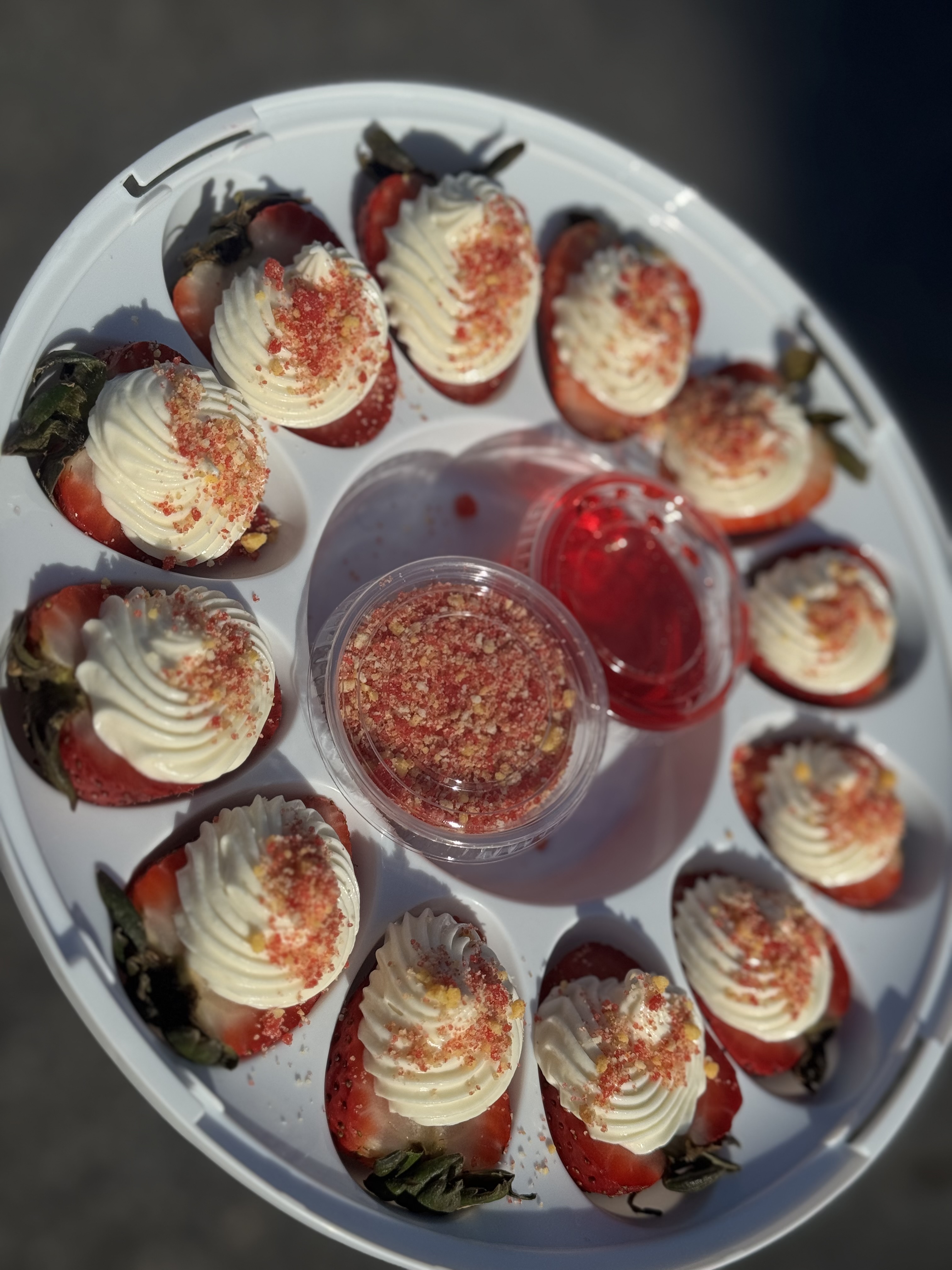 Deviled Cheesecake Strawberries