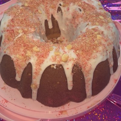 Strawberry Swirl Pound Cake 