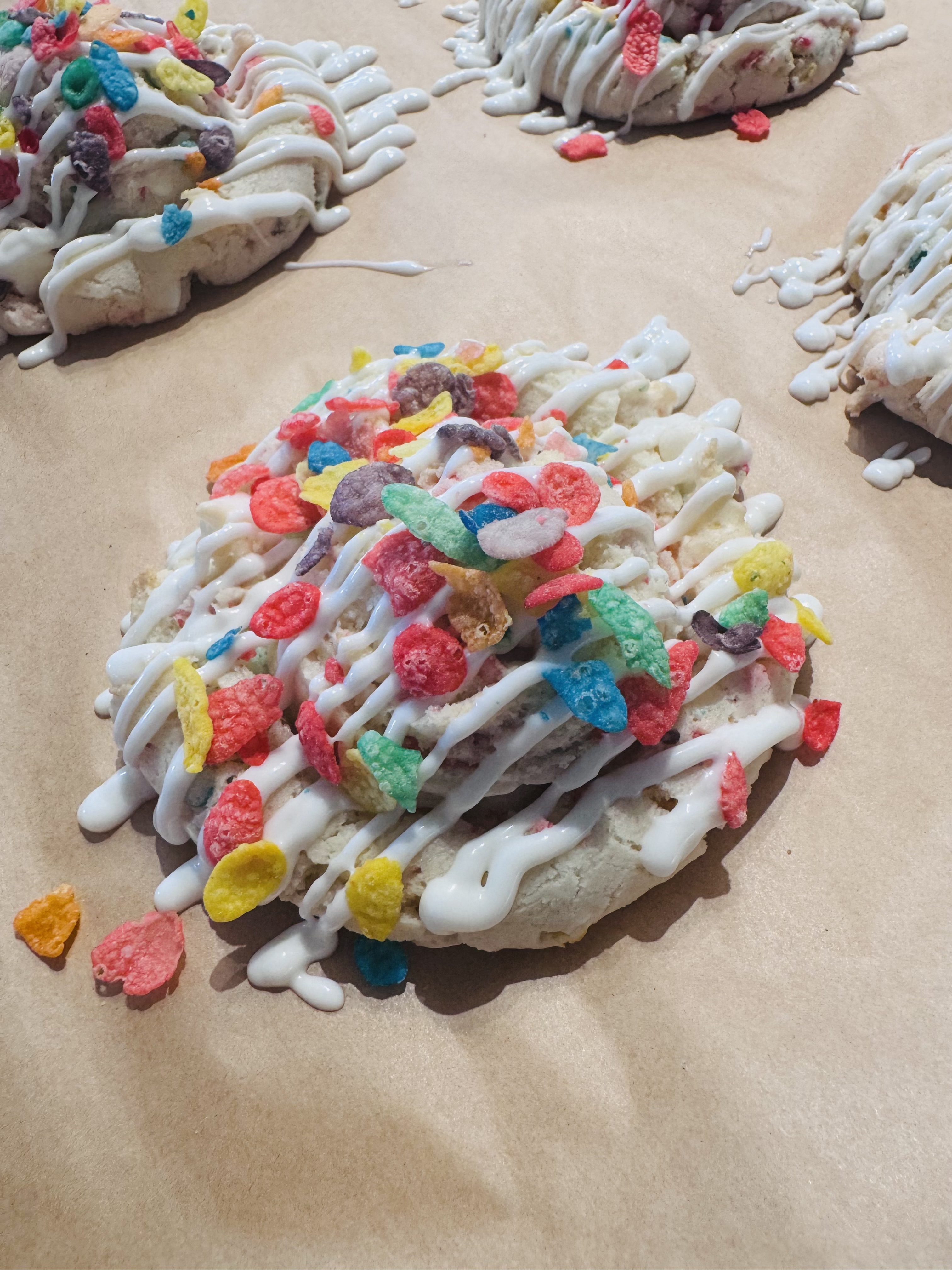 Fruity Pebble Crunch Cookie
