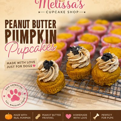 Peanut Butter Pumpkin Pupcakes