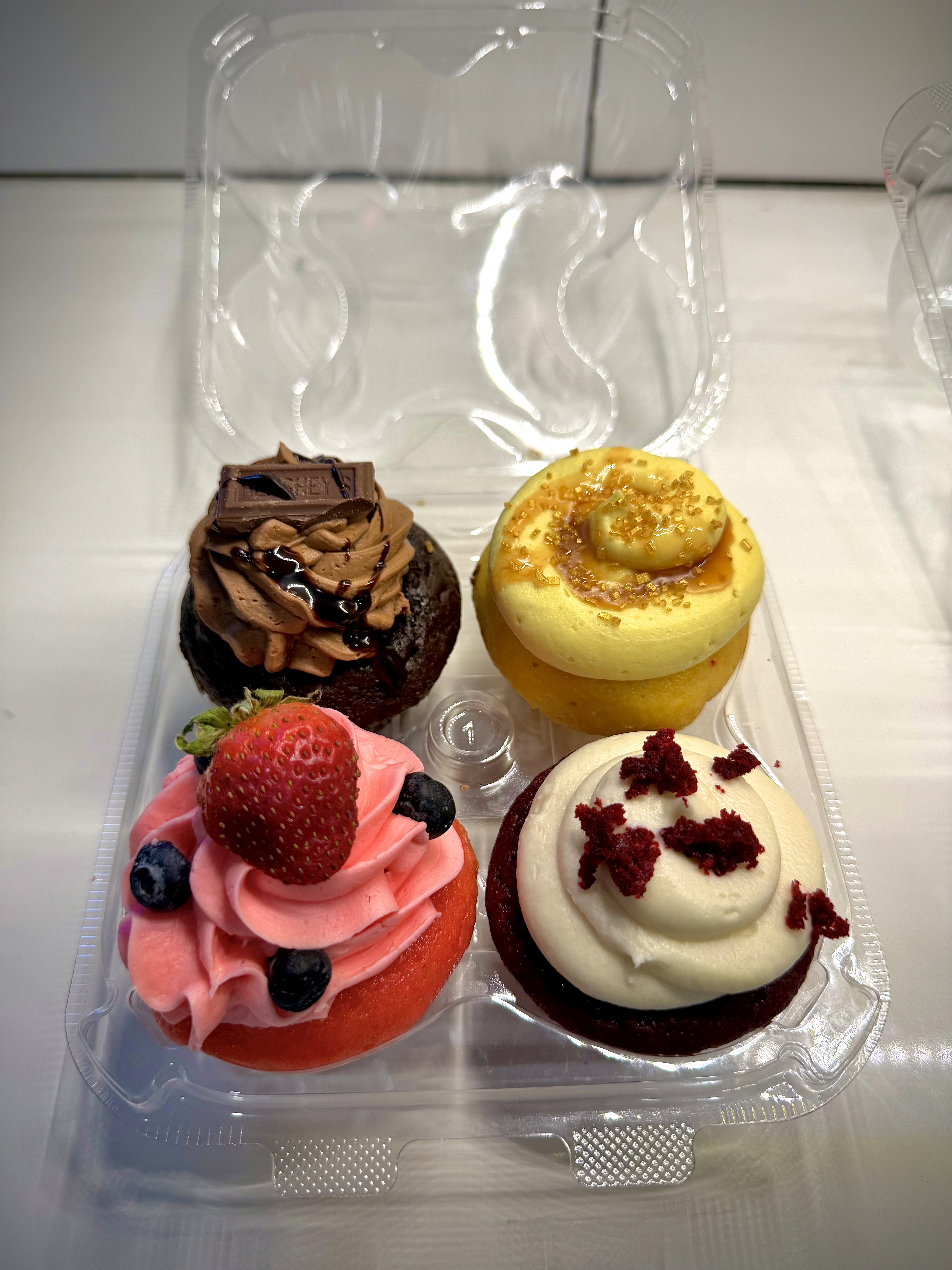 4-Pack Assorted Cupcakes