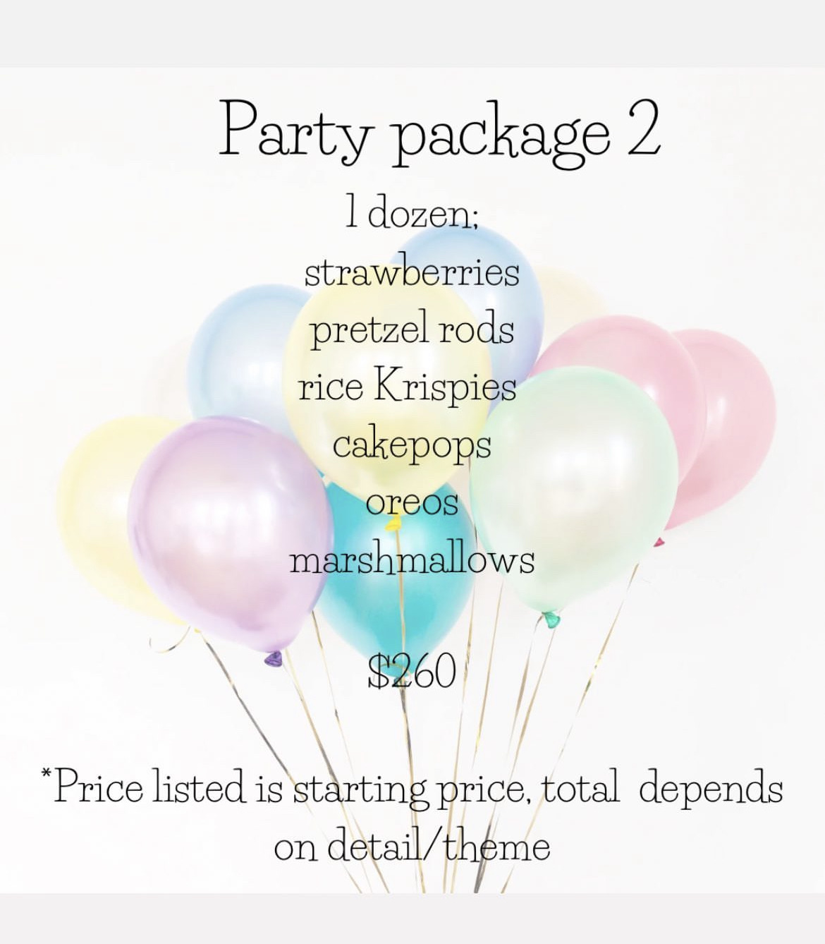 Party Package Number 2