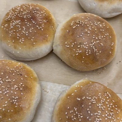 Sourdough Hamburger Buns (4)