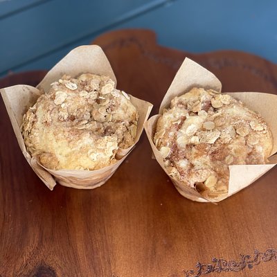 Cinnamon Sugar Sourdough Streusel Muffins