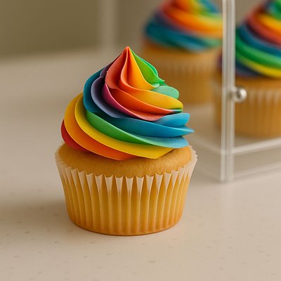Rainbow Cupcakes (12)
