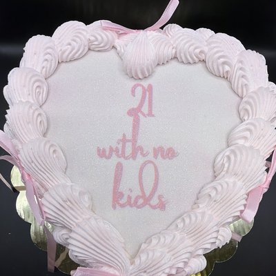 8” Heart Cake 