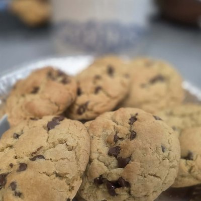 Brown Butter Chocolate Chip Cookies-4 ounce cookies 2 to a box-$5