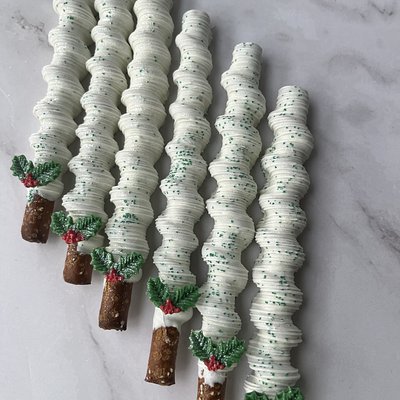 Caramel Wrapped Pretzel Rods