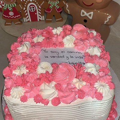 10x10 Inch Square Cake/ Pastel Cuadrado De 10x10 Pulgadas 