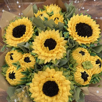 Wish Upon A Sunflower Bouquet - 7 Count 